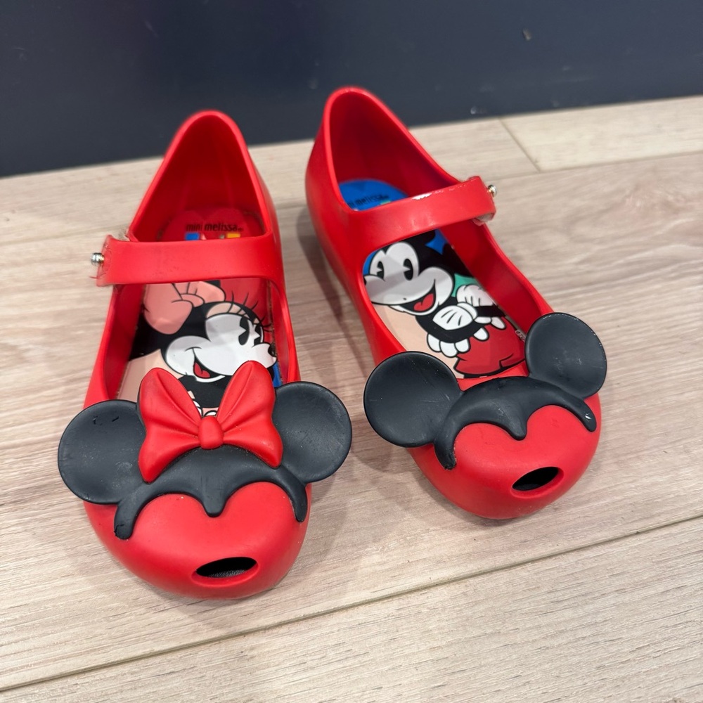 Mini Melissa Red Minnie Mouse Dress Shoes